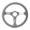 Premier Quality Products, Steering Wheel, Leather Wrapped, Split, Three Spoke| 59738 Corvette 1967-1982