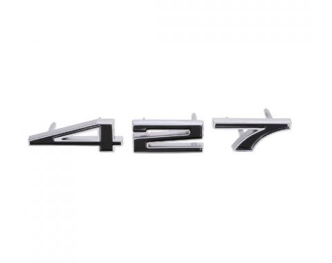 Trim Parts 67-69 Corvette Hood Number Set, 427, Black 5185