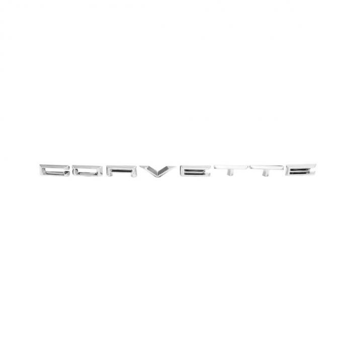 Trim Parts 61-62 Corvette Front Letters, CORVETTE, without Studs, Set 5096