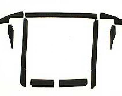 Corvette Radiator/Fan Shroud Seal Kit, L48, Without Air Conditioning 1980 or Without Heavy Duty Radiator, 1981