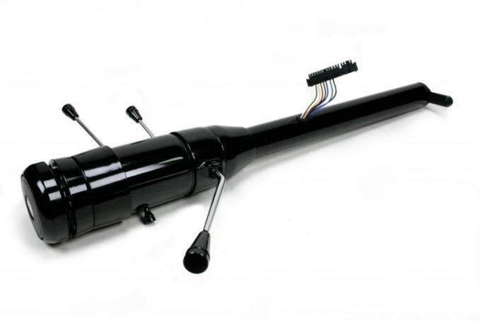 ididit Universal 35 1/4" 9-bolt Tilt/Tele, Tilt Floor Shift, Black Powder Coat 1180320051
