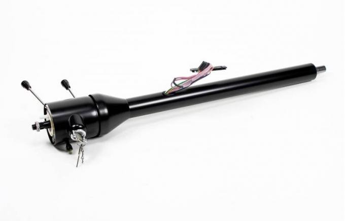 ididit Universal 28" Tilt Floor Shift w/Ignition, Black Powder Coat 1520280051