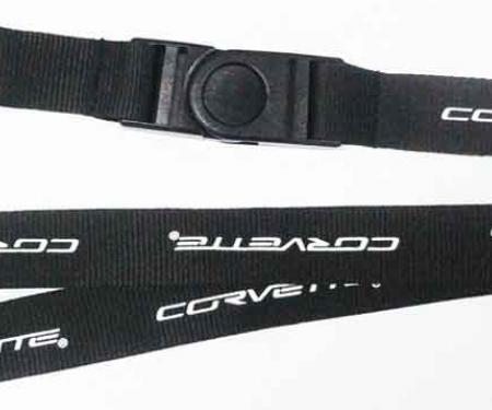 Corvette Lanyard, Key & Badge Holder, With C6 Emblem