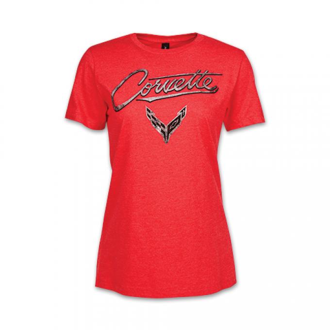 Ladies 2020 Corvette Foil T-Shirt