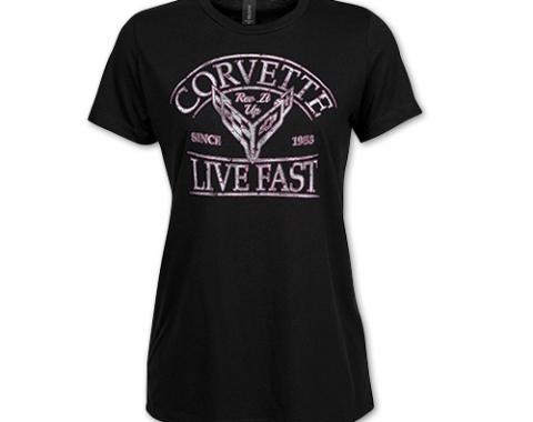 Ladies 2020 Corvette Live Fast T-Shirt