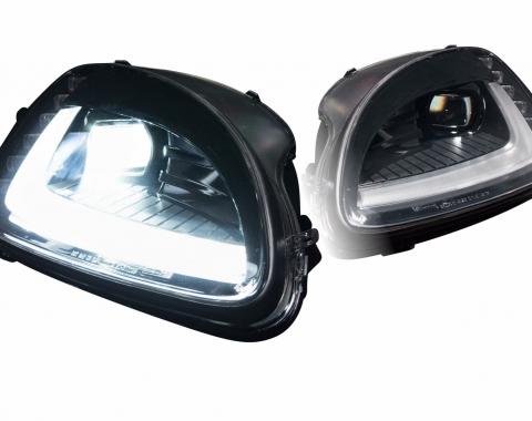 Morimoto 2005-2013 Chevrolet Corvette Black DRL Bar Projector LED Headlight and Taillight Set