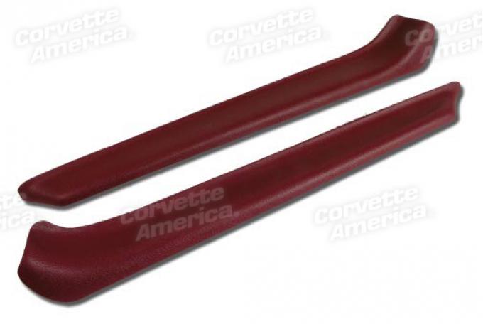 Corvette Armrest Patches, Oxblood (31), 1973-1975