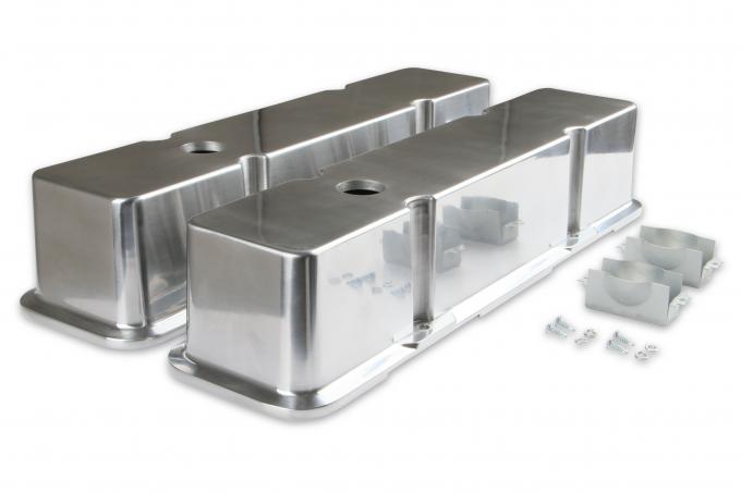 Mr. Gasket Aluminum Tall-Style Valve Covers, Polished 6854