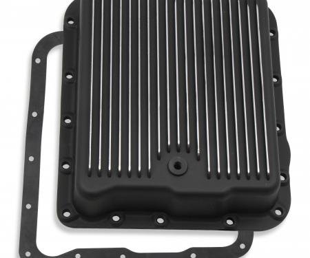 Mr. Gasket Transmission Oil Pan, Black Aluminum 9797BMRG