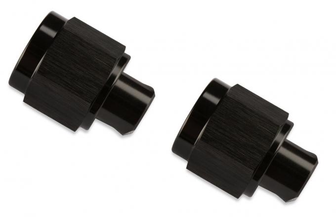 Mr. Gasket -6 an Caps (2), Black 492906-BL