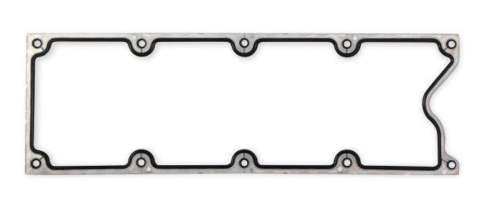 Mr. Gasket Valley Cover Gasket, Molded Rubber with Aluminum Carrier 61020G