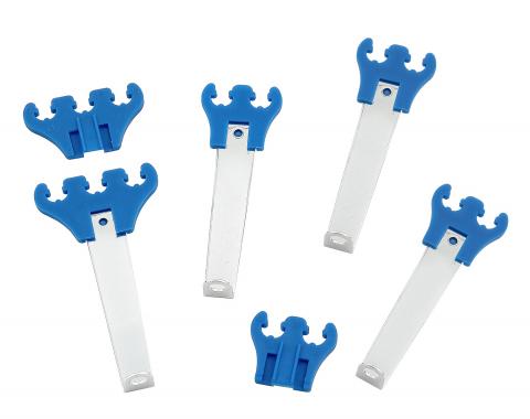 Mr. Gasket Standard Wire Loom Kit, Chrome / Blue 9881