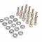 Mr. Gasket Fabricated Aluminum Valve Covers with Breather Holes, Short Bolt 6830G