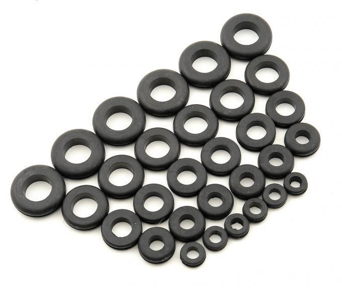 Mr. Gasket Grommet Assortment, Rubber, Package of 30 3706