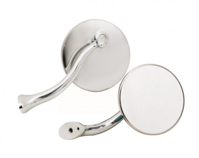 Mr. Gasket 4 Inch Swan Neck Mirror Stainless 8218GMRG