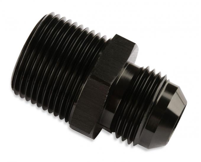 Mr. Gasket Straight -6 an to 3/8 Inch NPT Adapter, Black 481666-BL
