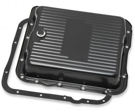 Mr. Gasket Transmission Oil Pan, Black Steel 9767BMRG