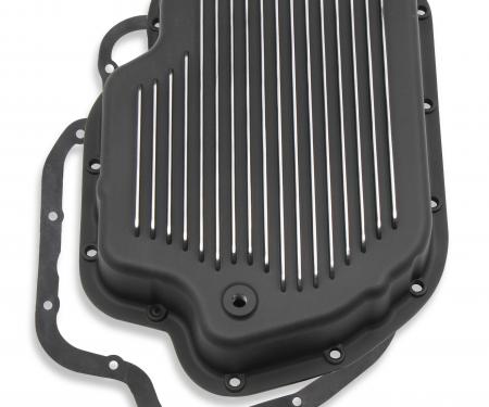 Mr. Gasket Transmission Oil Pan, Black Aluminum 9796BMRG