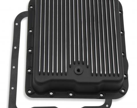 Mr. Gasket Transmission Oil Pan, Black Aluminum 9797BMRG