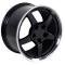 OE Replica Wheels CV05 - 18" Replica Wheel CV05 Fits Chevrolet Corvette - C5 Rim 18x9.5 Deep Dish Black W CV05-D18095-5475-54BM