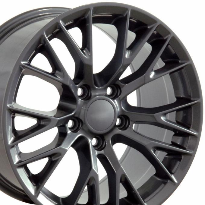 OE Replica Wheels CV22 - 18" Replica Wheel CV22 Fits Chevrolet Corvette - C7 Z06 Rim 18x10.5 Gunmetal CV22-18105-5475-56G