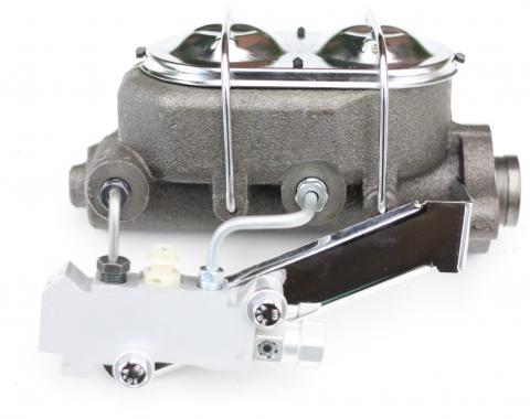 Leed Brakes Master cylinder kit 1-1/8 inch bore chrome lid with disc/disc valve M_BB4