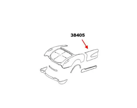 Corvette Door Skin, Left, Outer, 1956-1960