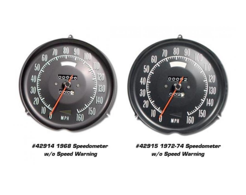 Corvette Speedometer, Rebuilt, 0 Miles, 1975-1977