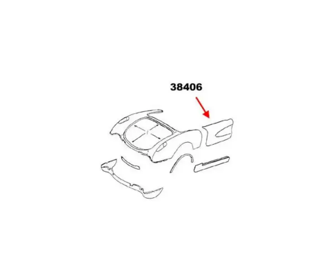 Corvette Door Skin, Outer, Right, 1956-1960