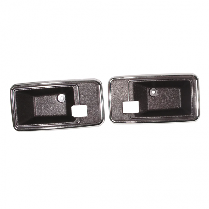 [DISABLED] Corvette Door Latch Bezels, Claret (36), 1980