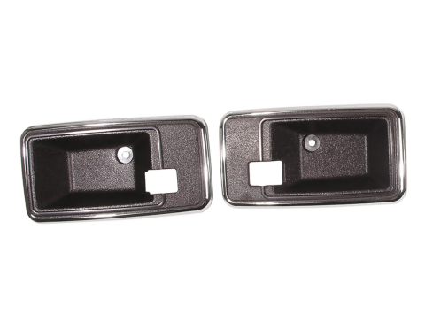 [DISABLED] Corvette Door Latch Bezels, Claret (36), 1980