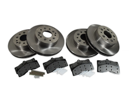 Corvette Brake Kit, Front & Rear, Rotors & Pads, 1965-1982