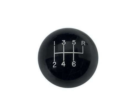 Corvette Shifter Knob, 6-Speed Transmission, 2", Billiard Ball Style, 1997-2004