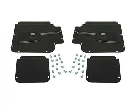 Corvette Door Access Plate Set, with Fasteners, 4 Piece, 1962