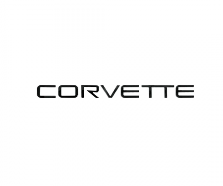 Corvette Letter Set, Rear Acrylic Black, 1991-1996