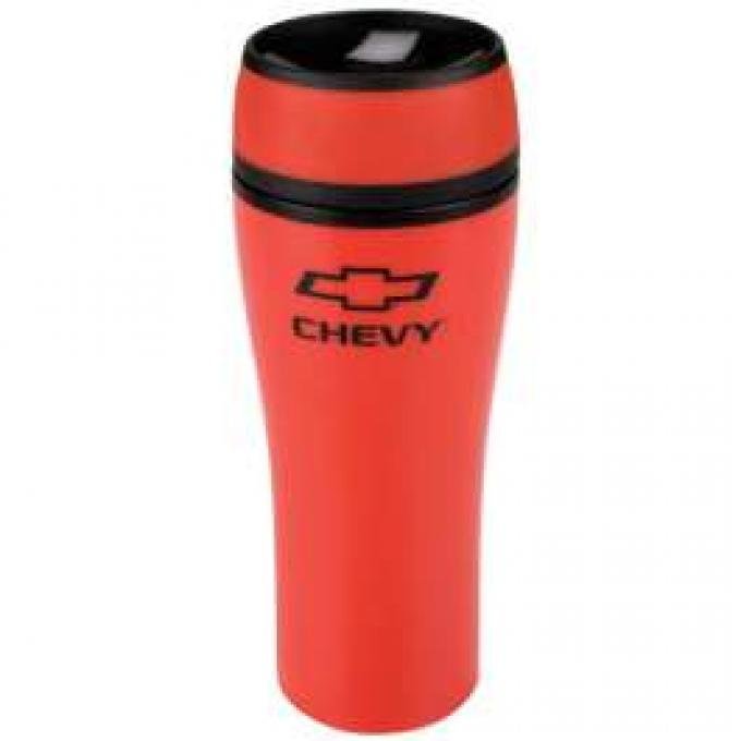 Chevy Tumbler, Red, With Click Open Lid