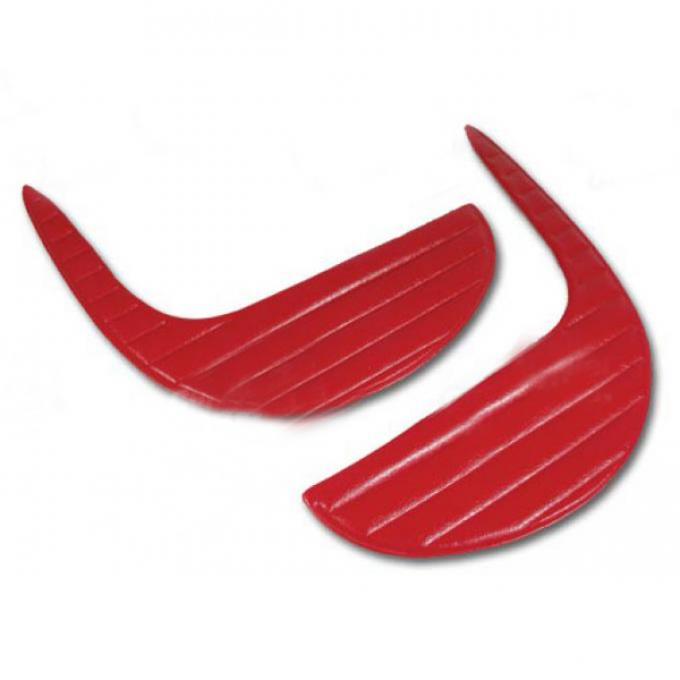 Corvette Kick Inserts, Red (35), 1962