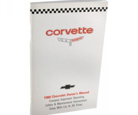 Corvette Owners Manual, 1980