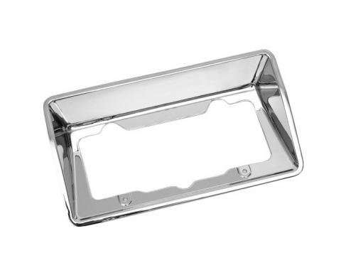 Corvette License Plate Housing Bezel, Rear, Driver Quality, 1968-1973