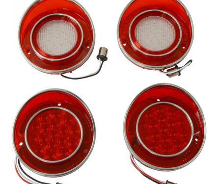 Corvette LED Tail Lamp Set with Backup Lights, 1968-1973