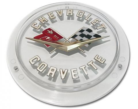 Trim Parts 58-60 Corvette Front and 58-62 Gold Rear Emblem, Each 5090