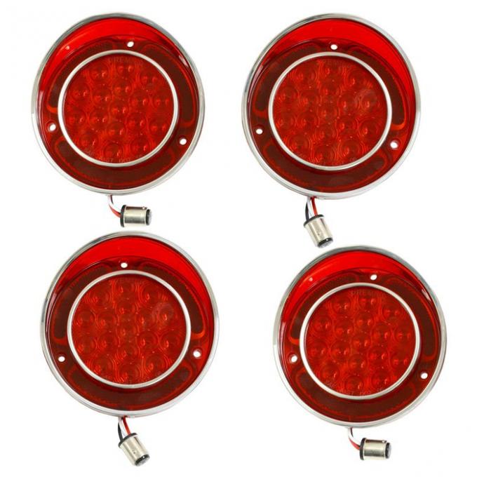 Corvette LED Tail Lamp Set, No Backup Lights, 1968-1973