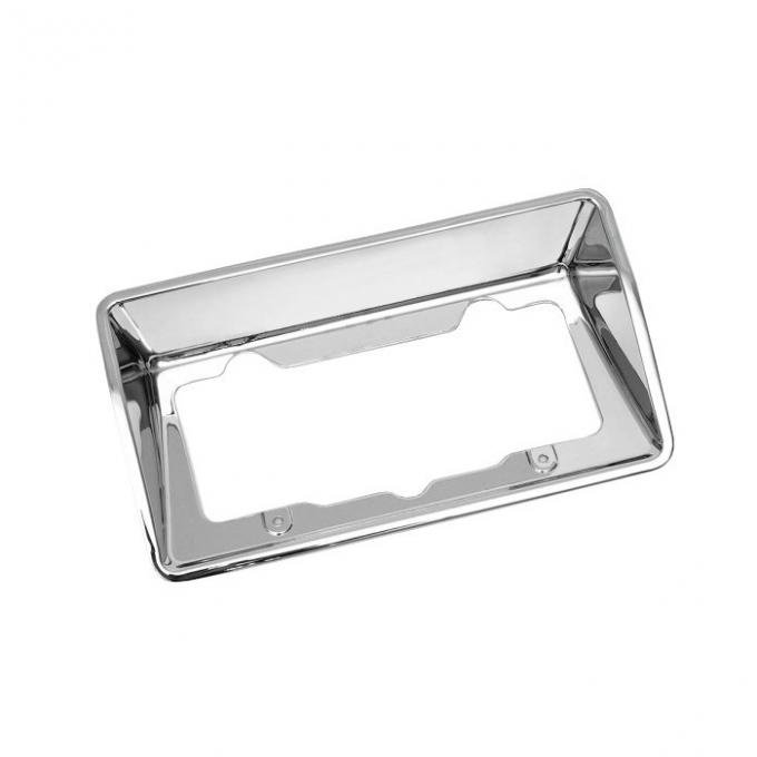 Corvette License Plate Housing Bezel, Rear, Driver Quality, 1968-1973