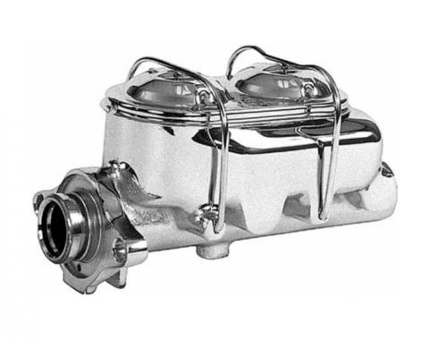 Corvette Master Cylinder with Power Brakes, Chrome, 1977-1982