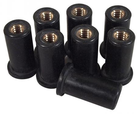 Corvette Luggage Rack Mounting Well Nut Set, 1968-1977