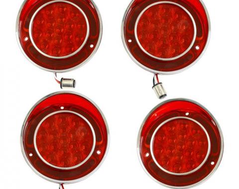 Corvette LED Tail Lamp Set, No Backup Lights, 1968-1973