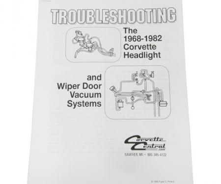 Corvette Headlight & Wiper Vacuum Troubleshooting Guide, 1968-1982