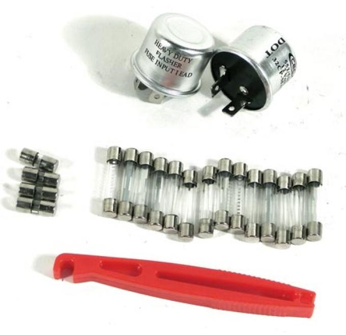 Corvette Fuse & Flasher Kit, 22 Piece, 1970