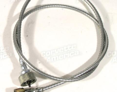 Corvette Tachometer Cable, With Steel Case 39 1/2", 1955 V8, 1955-1957