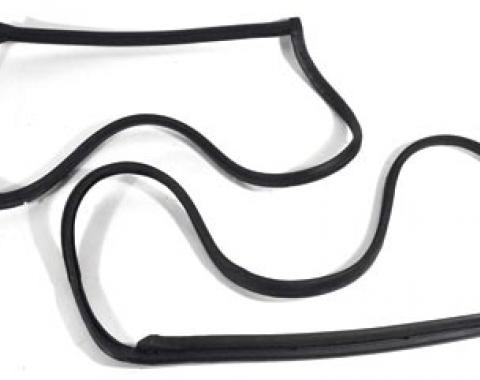 Corvette Weatherstrip, T-Tops, Latex, 1968-1977 Early